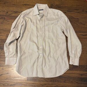 Ingram Beige Cotton Longsleeve Button Down